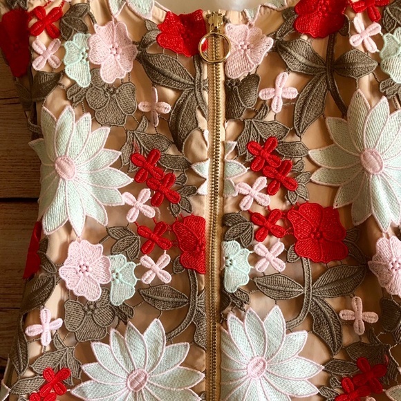 Floral Cut-Out Bodycon Dress - Picture 5 of 6